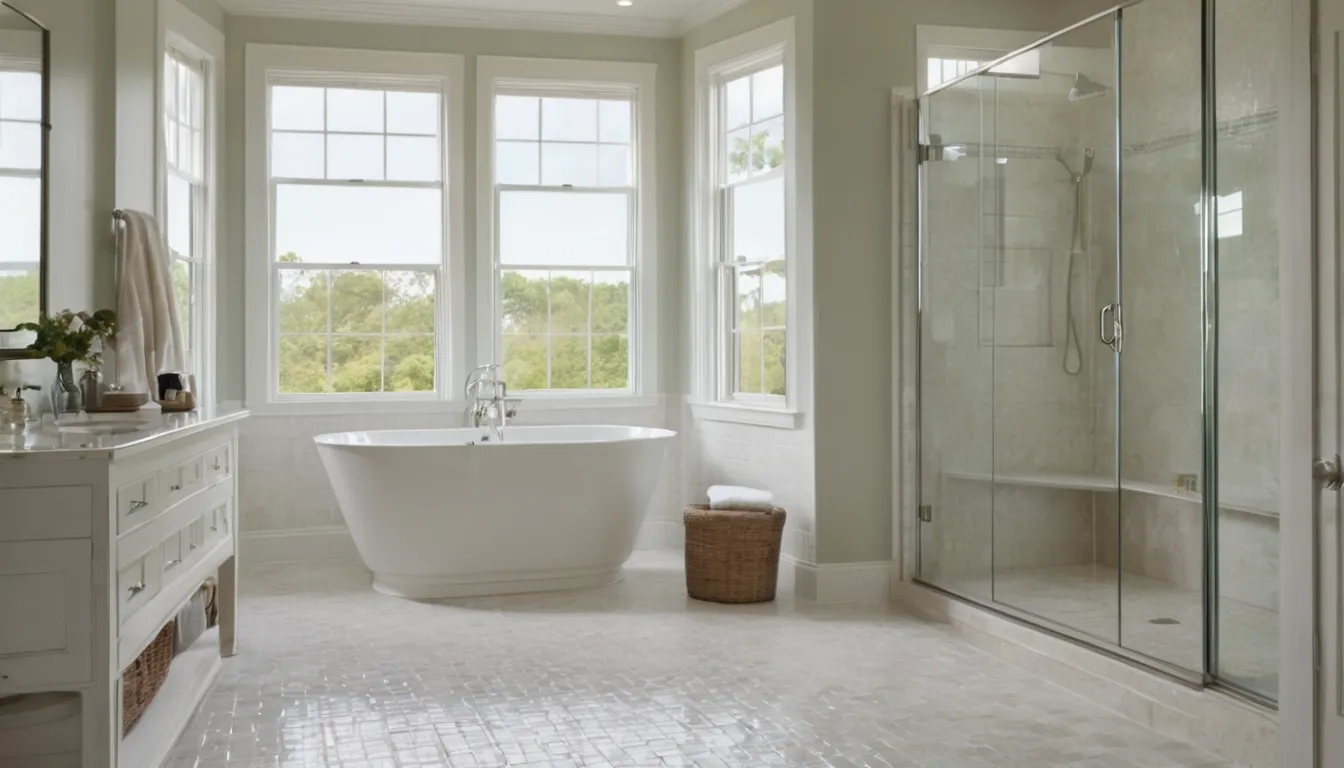 A bright, newly remodeled bathroom in a Gaithersburg home